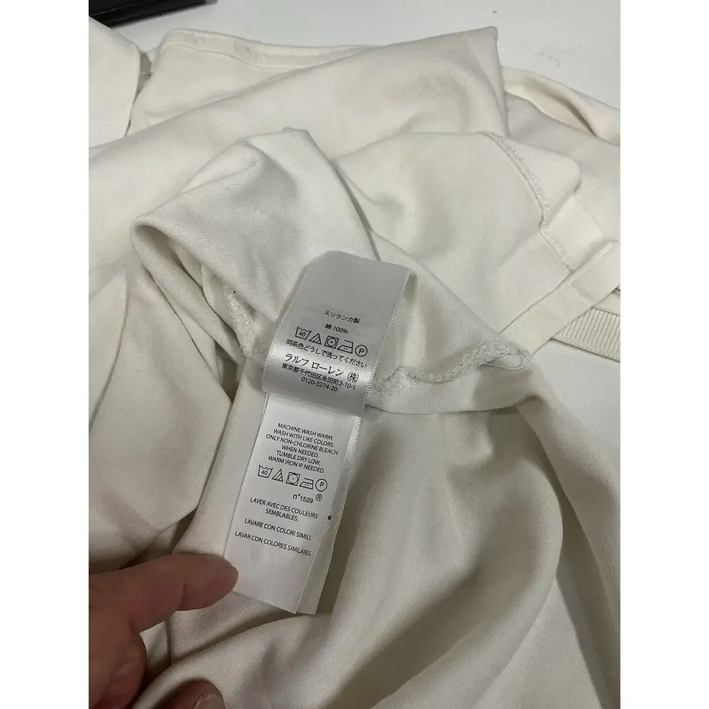 Ralph Lauren Mens Classic Short Sleeve Polo Shirt White‎ XL Embroidered Soft